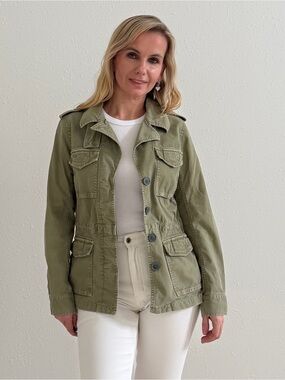 Madewell Olive Green Utility Military Jacket Size S